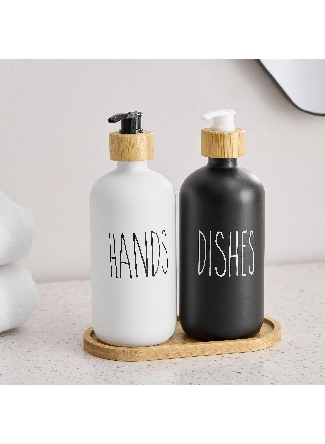 هوم بوكس طقم إكسسوارات حمام زجاجي براين ثلاث قطع