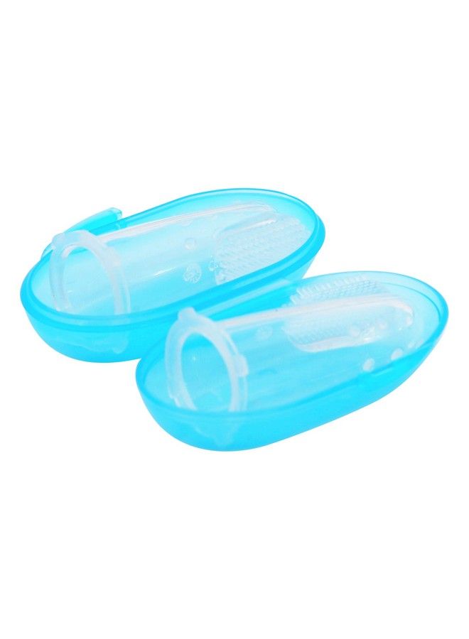 1st Step Silicone Finger Brush Pack Of 2 (Blue) - Image 4