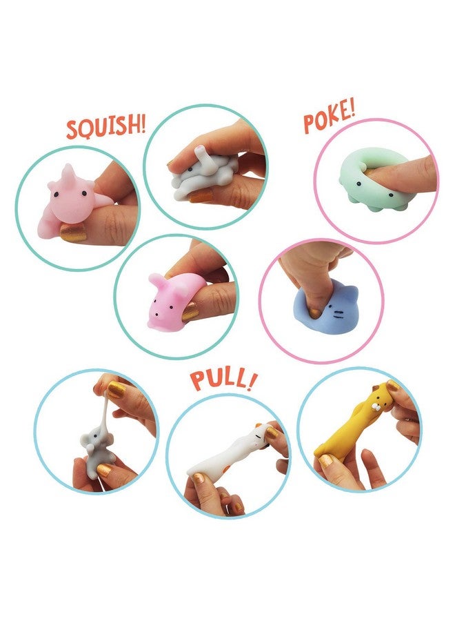Chocozone Pack Of 25 Squishy Toys Squishies Animals Squeeze Toys Stress Balls Cute Birthday Party Favors Squishy Toy For Kids, Multicolor - Image 4