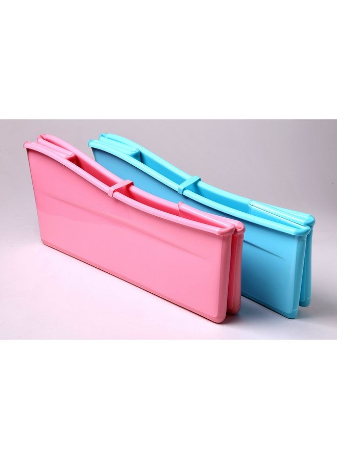 جي جانين حوض استحمام بلاستيكي قابل للطي من جي جانين، حوض استحمام جليدي محمول، أزرق، 30 بوصة - Image 3