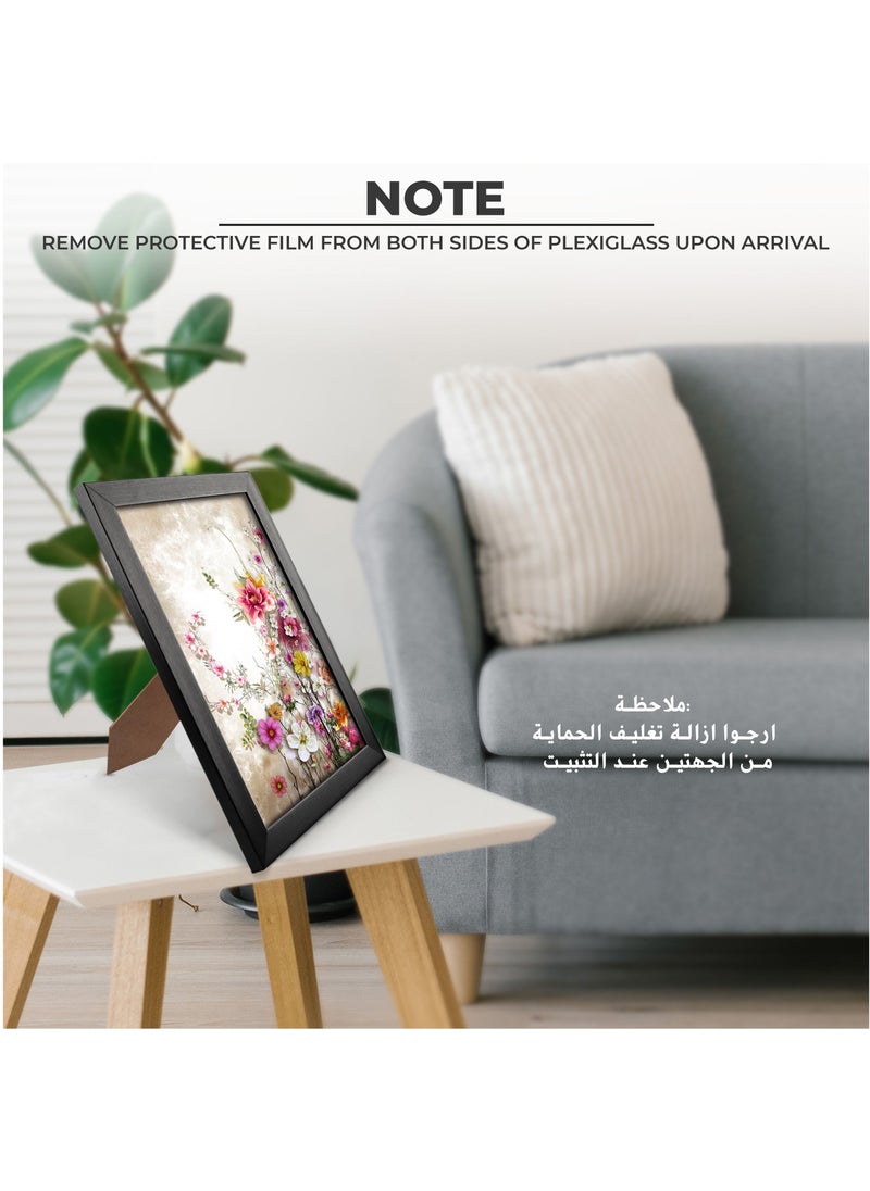 LOWHA Set Of 4 Wall Or Tabletop Stand Photo Frame With Horizontal and Vertical Formats  - Image 3