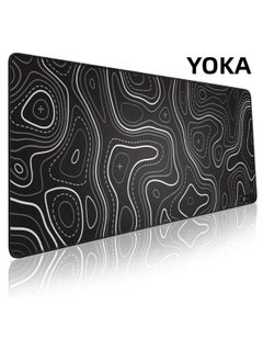 Minimalist Topographic Map Mouse Pad - Contour Extended Large Stitch Edge Mousepad. Black & White Non-Slip XL Gaming Desk Mat - pzsku/ZF433B6C46C5DC96D2373Z/45/_/1728734068/f4767e0d-13b9-43e7-8c86-1123f53c015b