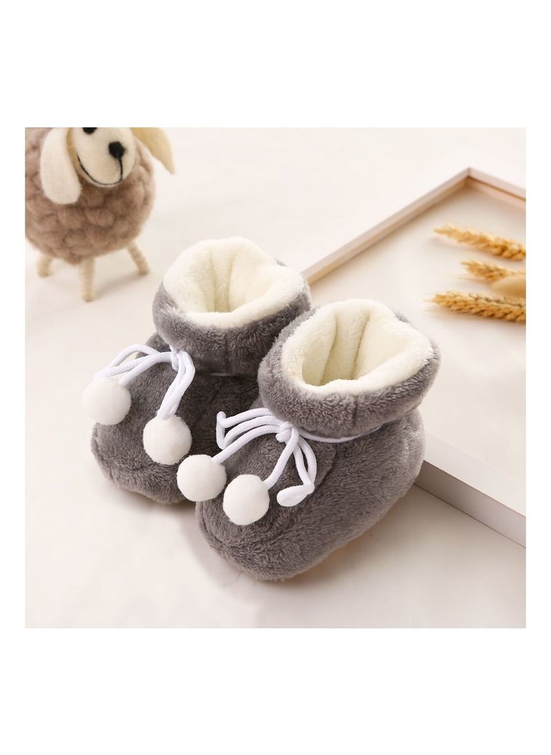 Loquat Suitable For Baby Warm And Comfortable Cotton Shoes 
