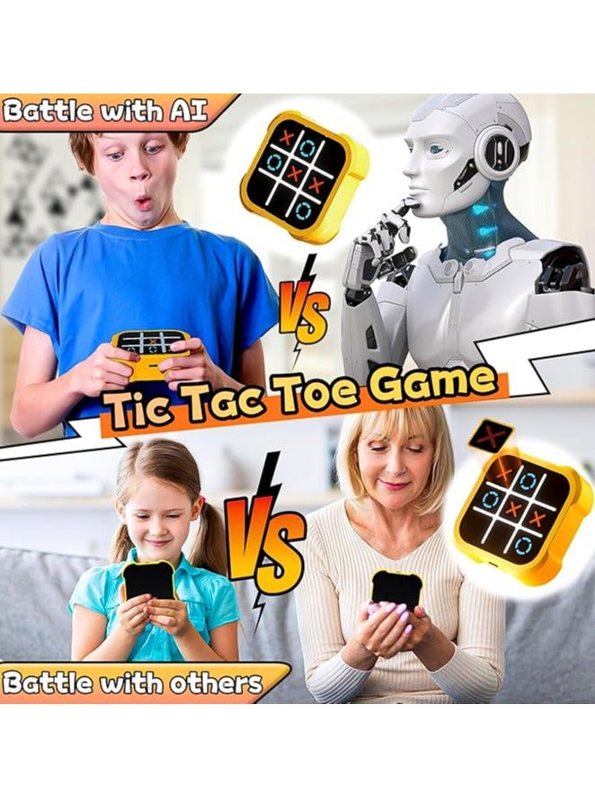 HalaKids Tic Tac Toe Bolt Game, 5-in-1 Portable Travel Handheld Puzzle Game Console for Memory Growth, Fidget Toys Board Games for Kids and Adults, Birthday Gifts Family Game Night for All Ages - Image 3