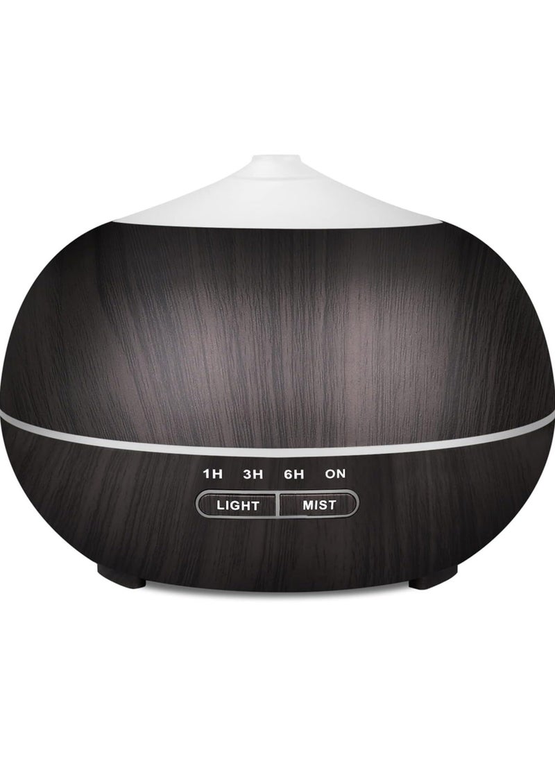 ارواق مرطب ناشر الزيوت العطرية للمنزل: ناشر زيوت الهواء العطرية سعة 400 مل للغرفة الكبيرة - مبخر العلاج العطري بالموجات فوق الصوتية، مرطب الرذاذ البارد مع ضوء LED لغرفة النوم - Image 1
