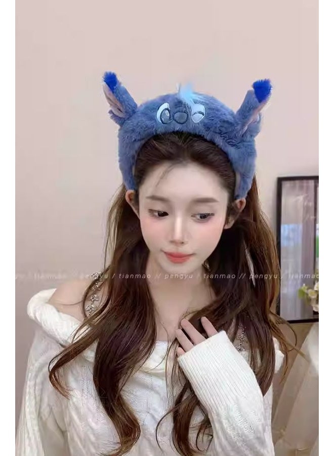 Disney Plush Stitch Headband for Women & Children – Cute Cartoon Hair Accessory - Image 2