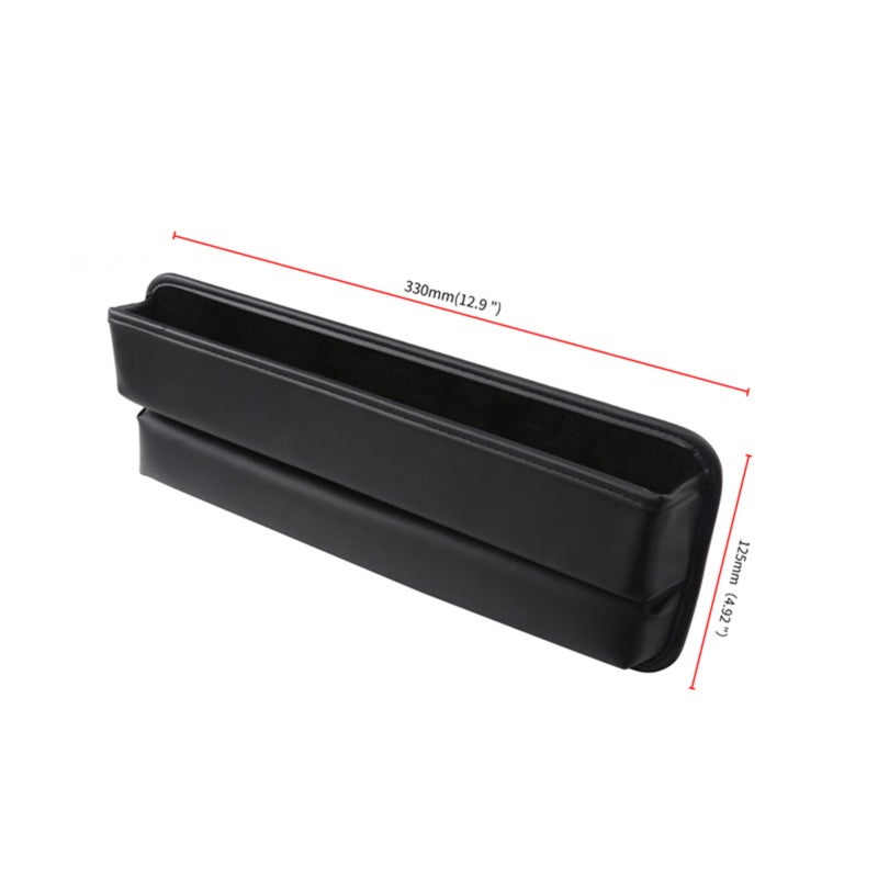 Car Seat Gap Filler: Beige Premium Leather - Prevents Items From Falling, Fits Driver Passenger Seats, Does Not Affect Seat Adjustment Or Seat Belt Use for Car Interior Organization - Image 3