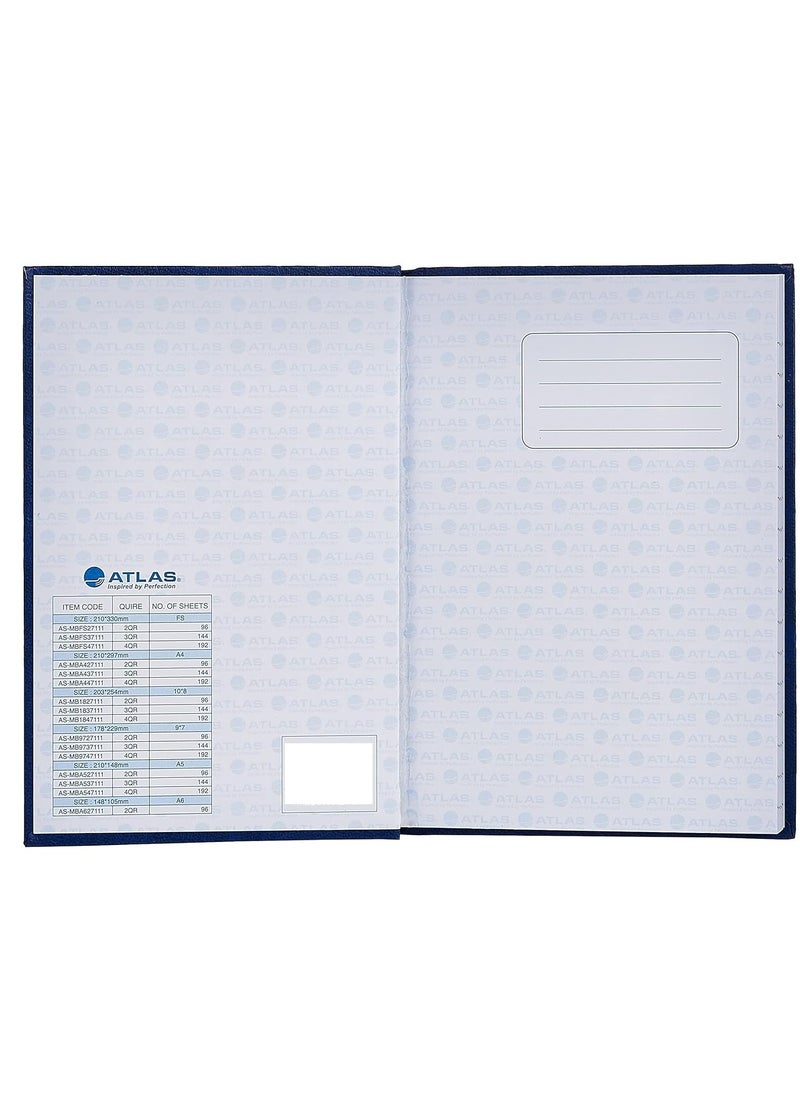 ATLAS A4 Size Manuscript Lined Register Book 192 Pages  - Image 3