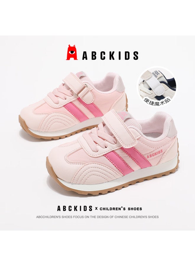Abc Kids Children's Autumn Versatile Running Shoes Fashion Umbrella Fabric Casual Shoes Lightweight Comfortable Sneakers Rose/pink Size 36 - Image 1
