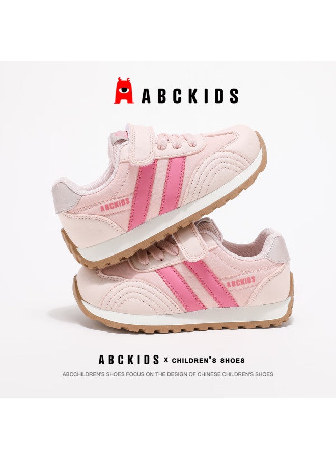 Abc Kids Children's Autumn Versatile Running Shoes Fashion Umbrella Fabric Casual Shoes Lightweight Comfortable Sneakers Rose/pink Size 36 - Image 3