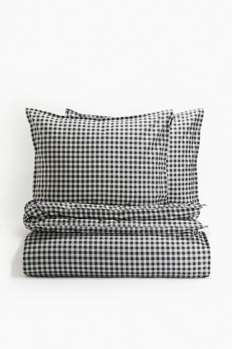 H&M Patterned Double/King Size Duvet Cover Set 251-021