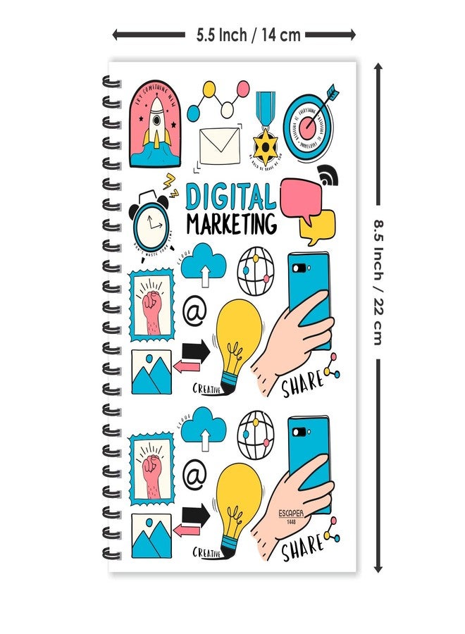 ESCAPER Digital Marketing Printed Diary, Ruled - A5 Size - 8.5 x 5.5 inches Business Printed Diary, Digital Marketing Diary, Startup Diary, Diary - Image 5