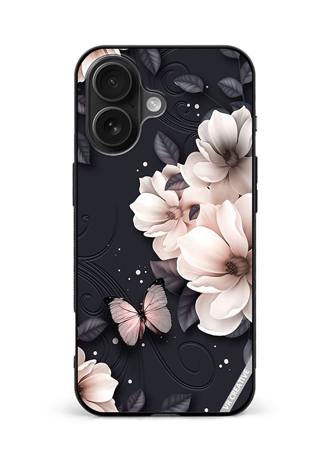 Protective Case Cover For Apple iPhone 16 Flower Design Multicolour