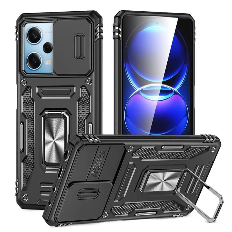 TPU+PC Protective Case for Redmi Note 13 Pro with Drop Protection and Anti-Fingerprint plus Shockproof plus Kickstand plus Strong Magnetic in Green - Image 2