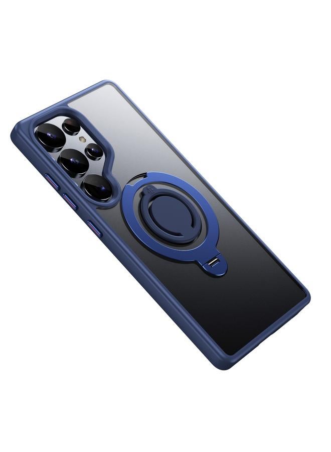 S-TOP Case For Samsung Galaxy S25 Ultra 5G Frosted MagSafe Phone Case with 360 Degree Rotating Holder - Image 2