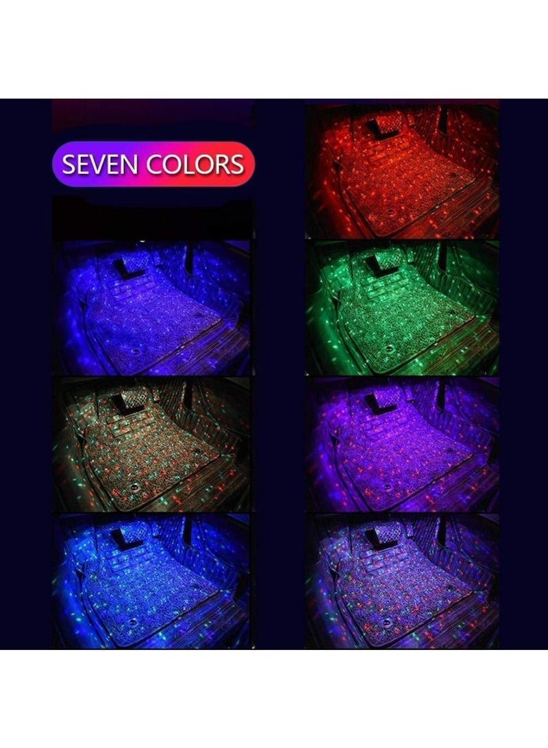 Meiyilan Car Interior Ambient Lights Star Projector Lights Remote Control Sound Active Atmosphere Lamp for Car Carpet Lights - Image 3