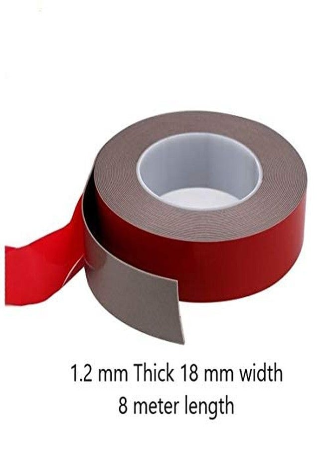 TJIKKO Thick Double Sided VHB Tape - Set of 4 Premium 1.2mm - 18mm Width, 8m Length, Grey - Acrylic Adhesive - Image 5