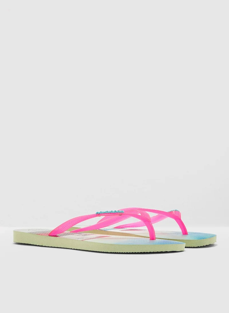 havaianas Slim Strap Paisage Flip Flops