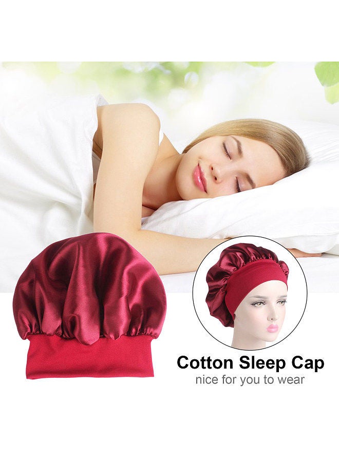 Hair Cover Bonnet Sleep Cap Wide Head Band Sleep Cap Hat for Night Sleeping Women Natural Curly Long Hair Wrap Stay All Night