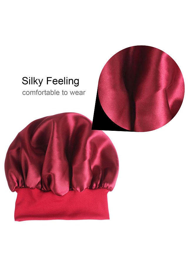 Hair Cover Bonnet Sleep Cap Wide Head Band Sleep Cap Hat for Night Sleeping Women Natural Curly Long Hair Wrap Stay All Night