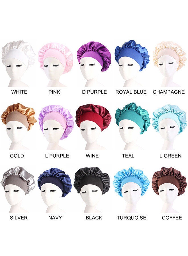 Hair Cover Bonnet Sleep Cap Wide Head Band Sleep Cap Hat for Night Sleeping Women Natural Curly Long Hair Wrap Stay All Night