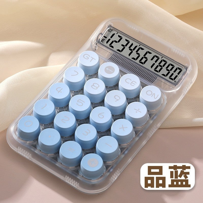 Color Mechanical Keyboard Calculator Dopamine Color High-Looking Internet Celebrity Office Computer Financial Special Calculator - Image 1