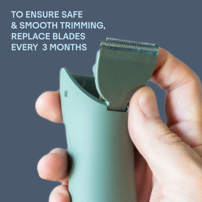 Meridian - Trimmer Replacement Blade - Sage Ceramic Blades for Electric Body & Pubic Hair Trimmer - 1 Pack - Image 4