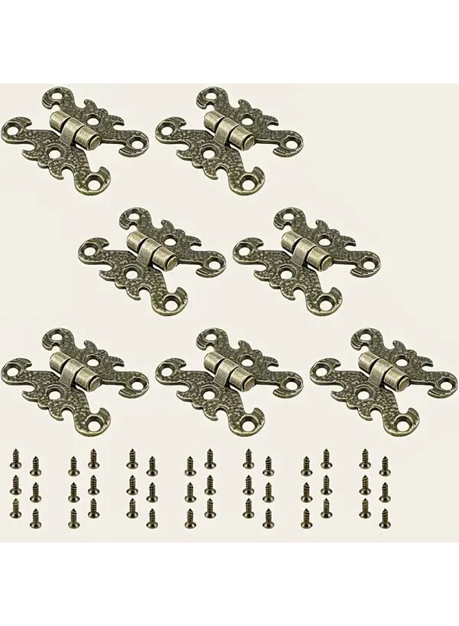 Vintage Butterfly Hinges Antique Bronze Finish 7pcs Heavy Duty Surface Mount - Image 5