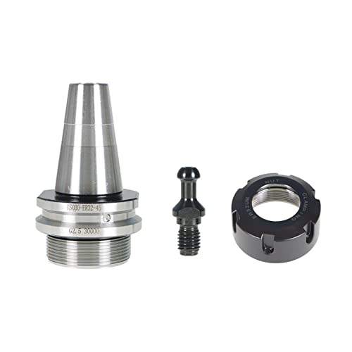 findmall 5Pcs ISO30 ER32-45L Chuck Tool Holder Balance Collet Chuck G2.5 30000RPM CNC Stainless Steel Tool Holder with Pull Stud Milling Lathe Fit for CNC Engraving Machine and Milling Lathe Tool - Image 5