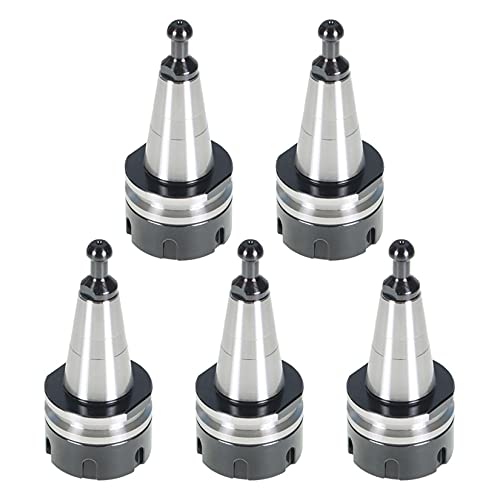 findmall 5Pcs ISO30 ER32-45L Chuck Tool Holder Balance Collet Chuck G2.5 30000RPM CNC Stainless Steel Tool Holder with Pull Stud Milling Lathe Fit for CNC Engraving Machine and Milling Lathe Tool - Image 1