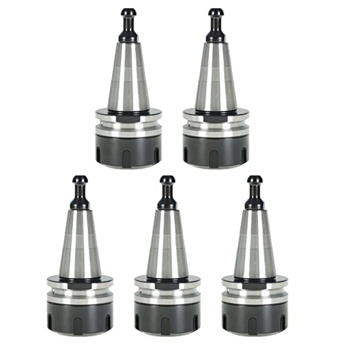 findmall 5Pcs ISO30 ER32-45L Chuck Tool Holder Balance Collet Chuck G2.5 30000RPM CNC Stainless Steel Tool Holder with Pull Stud Milling Lathe Fit for CNC Engraving Machine and Milling Lathe Tool - Image 2
