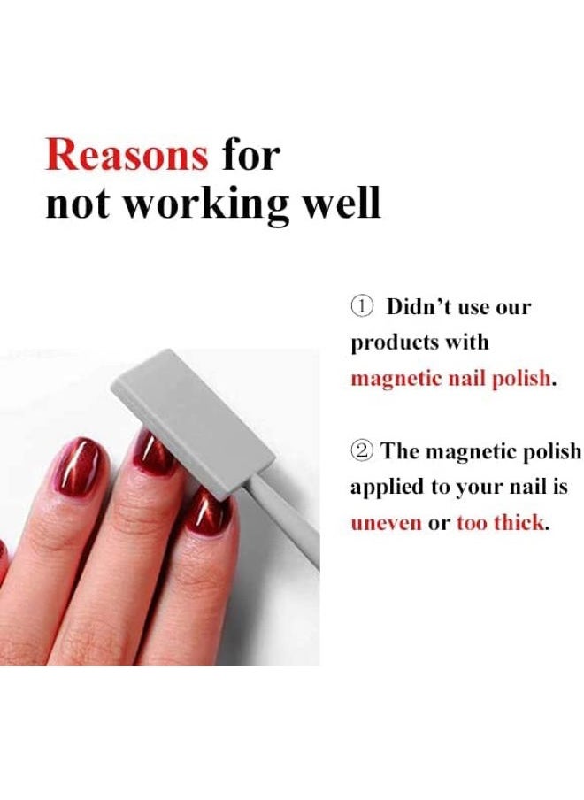 Ideal Swan - 11 Piece Magnet Nail Art Polish Tool Set, Cat Eye Gel Polish 3d Gel Nails Cat Eye Plastic Tool-Suitable for DIY 3d Magnetic, Salon, Studio or Home - Image 1