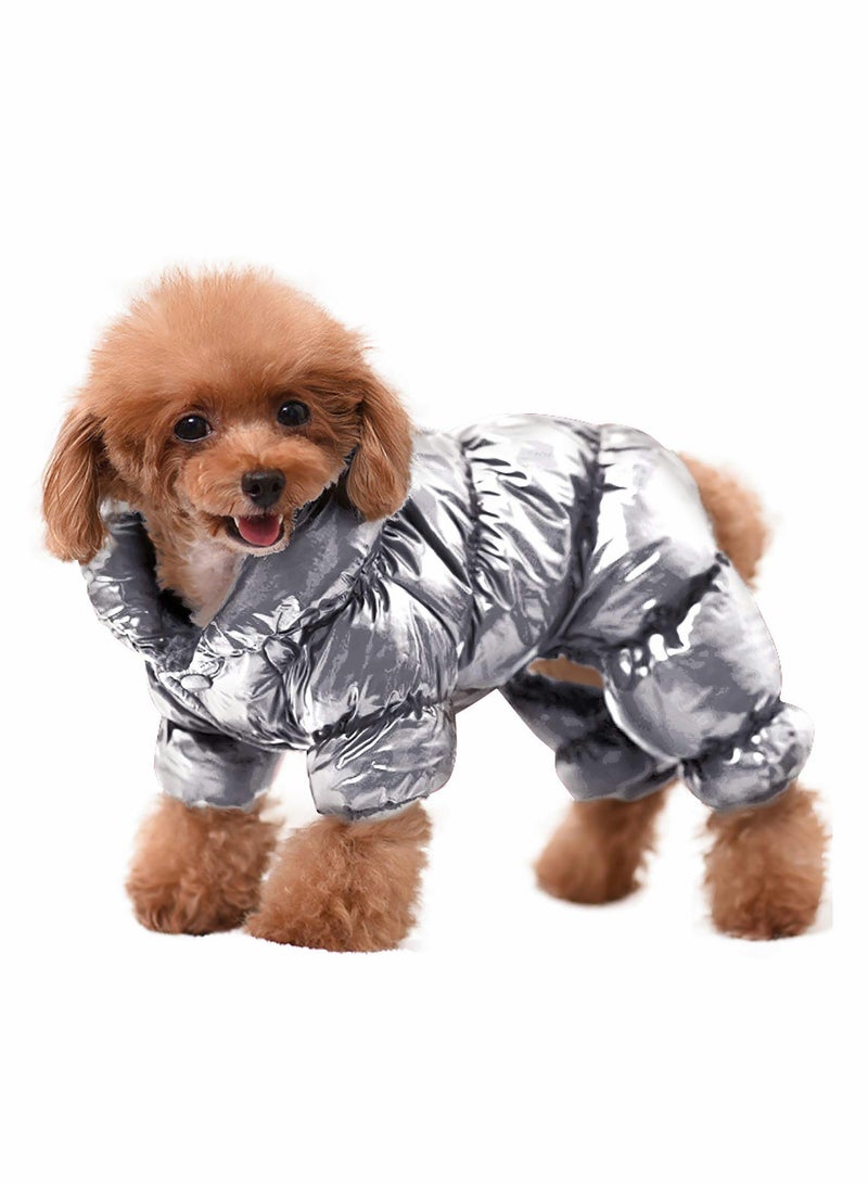 SYOSI Winter Warm Waterproof Puppy Down Jacket, Lightweight Outdoor Padded Pet Vest, Windproof Snowsuit Cold Weather Apparel Clothes for Small Dogs - Image 1