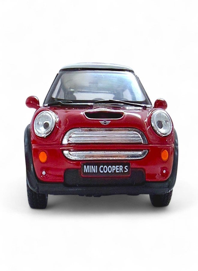 Mayatra's Die-Cast Yellow Mini Cooper 1:28 Collector's Edition, Pull Back Action Toy for Ages 3+ (Red) - Image 4