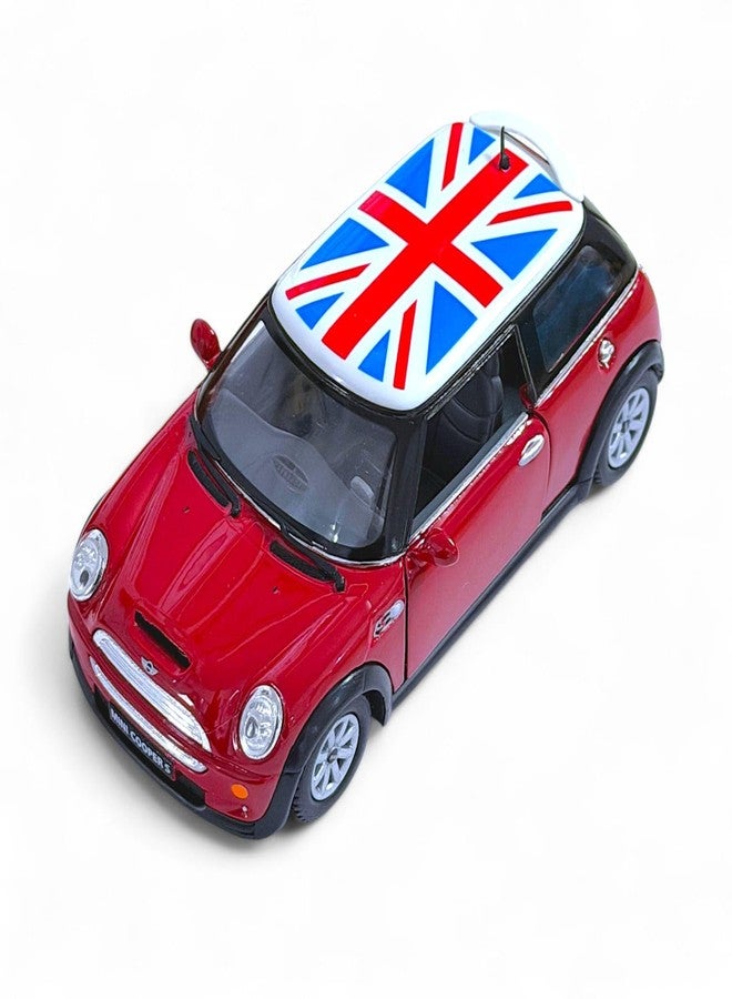 Mayatra's Die-Cast Yellow Mini Cooper 1:28 Collector's Edition, Pull Back Action Toy for Ages 3+ (Red) - Image 1