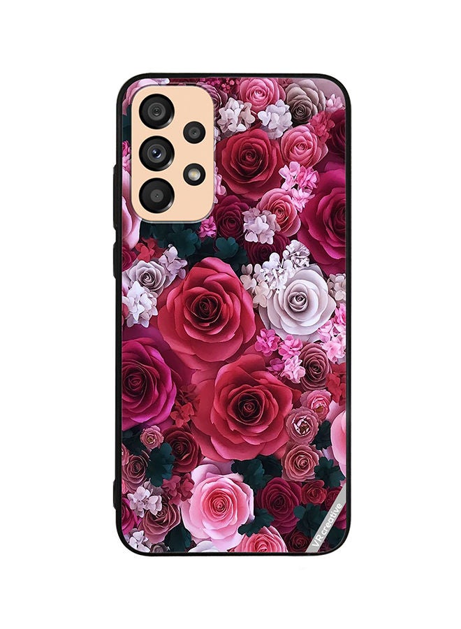 VR CREATIVE Protective Case Cover For Samsung Galaxy A53 5G Rose Flower Design Multicolour - Image 1