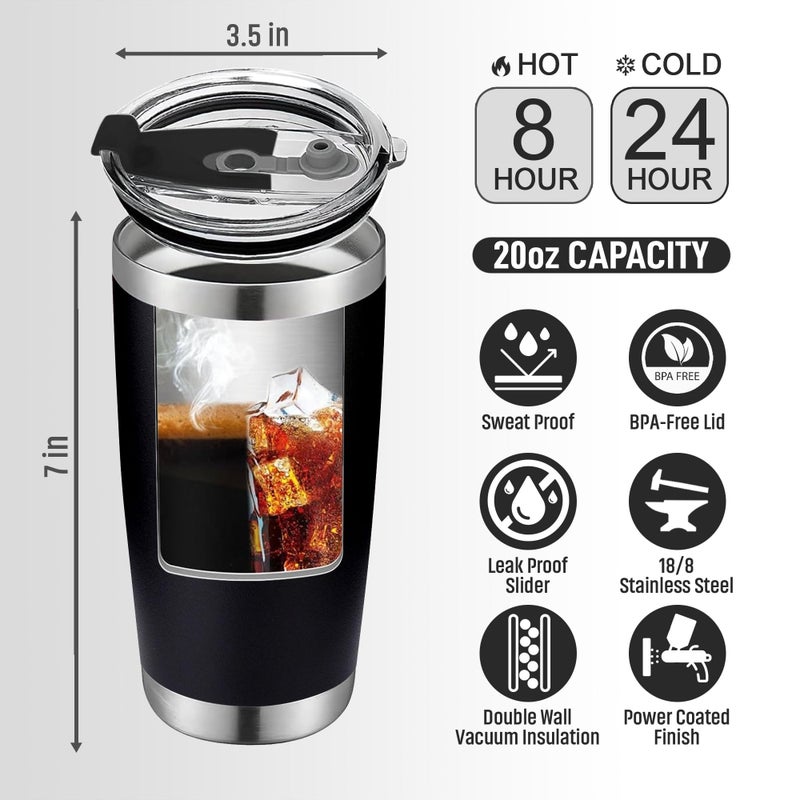 VIWIS Christmas Gifts for Dad, Men - Gifts for Dad from Daughter, Son - Dads Birthday Gift Ideas, Happy Birthday gifts for Dads, Fathers - Best Dad Ever Gift, Best dad Tumbler, 20 Oz dad Cup - Image 5