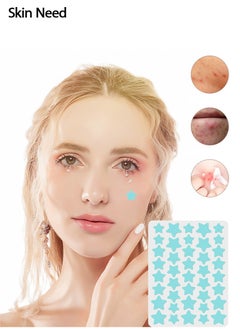 Skin Need Cute Star Face Stickers – Colorful Decorative Facial Patches for Cheeks & Forehead, Waterproof Skin-Friendly Makeup Stickers for Selfies and Parties  - Image 1