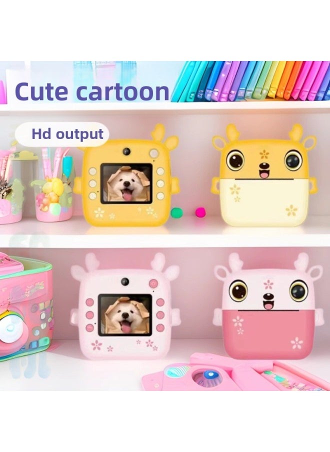 Generic The Children's Clapping Printing Camera Can Be Played With A Shot Of Video Video Photography Mini Toy Generation-Color:32GB Memory Card  - Image 2