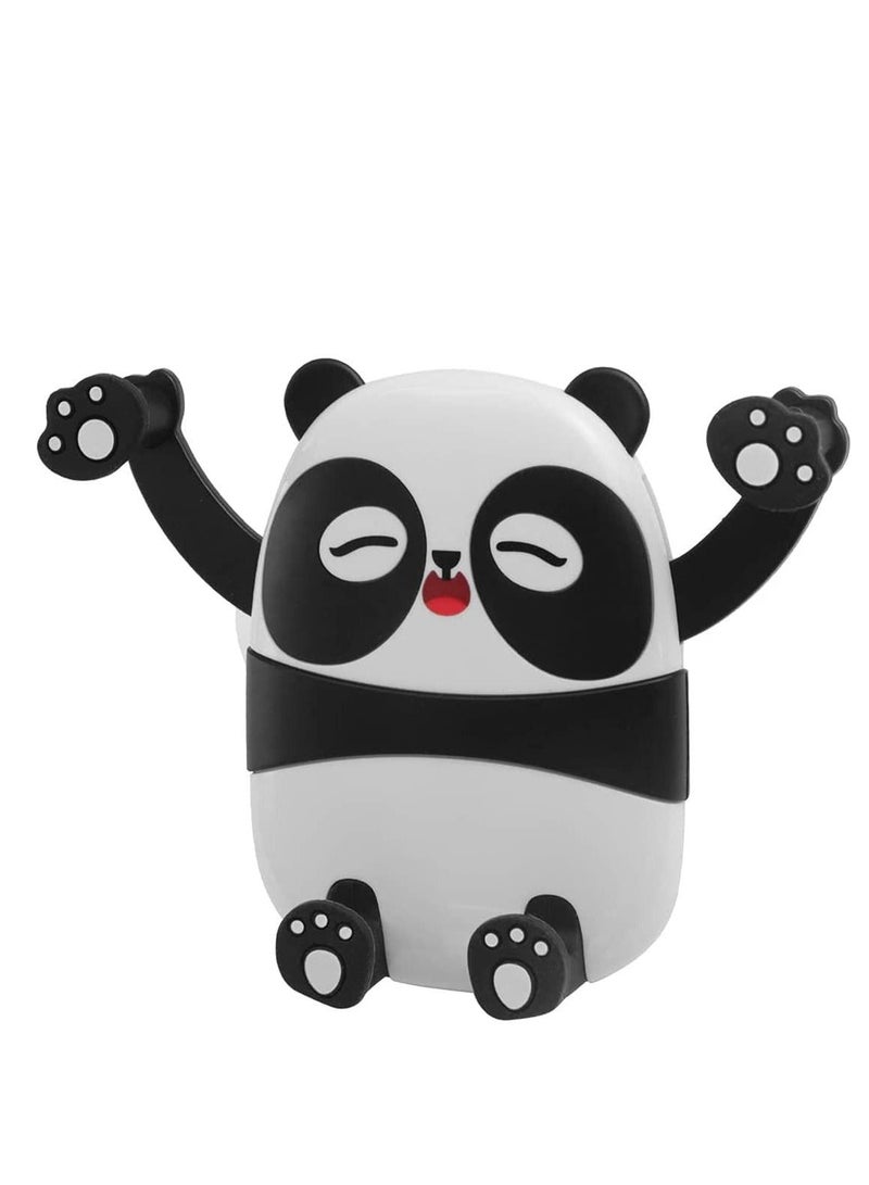 SYOSI Mobile Stand, Cartoon Panda Car Bracket Universal Phone Holder 360 Degree Rotatable Gravity Bracket Black - Image 2