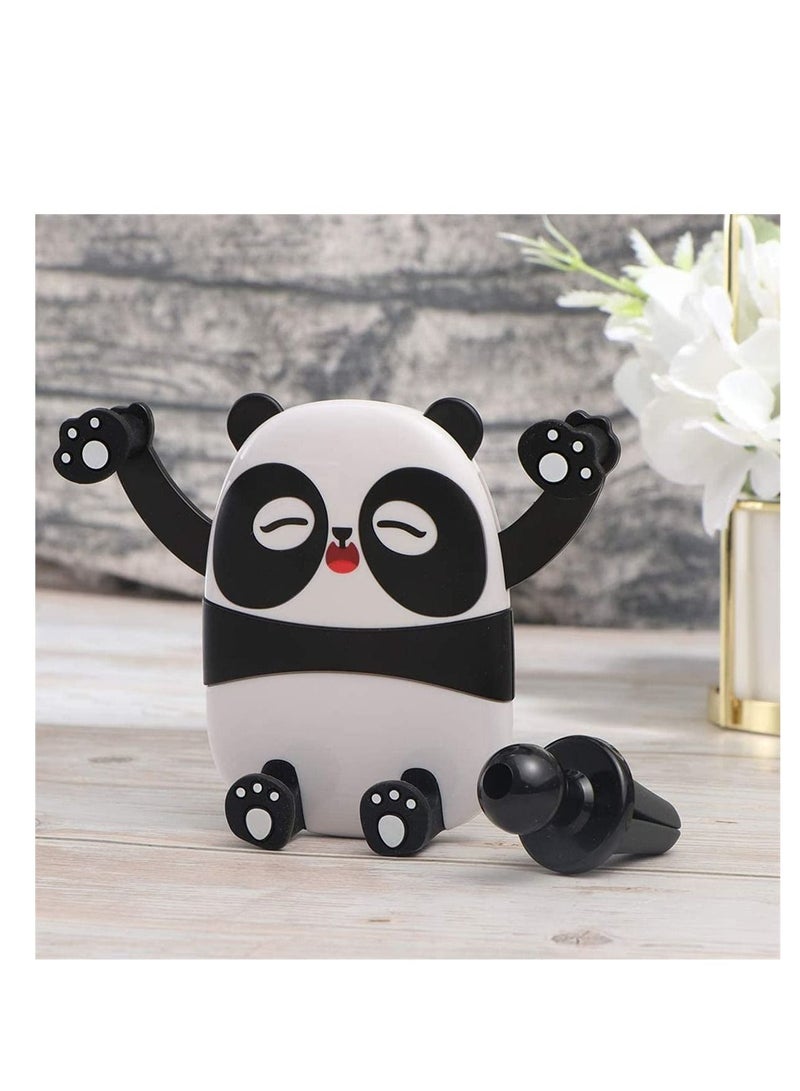 SYOSI Mobile Stand, Cartoon Panda Car Bracket Universal Phone Holder 360 Degree Rotatable Gravity Bracket Black - Image 4