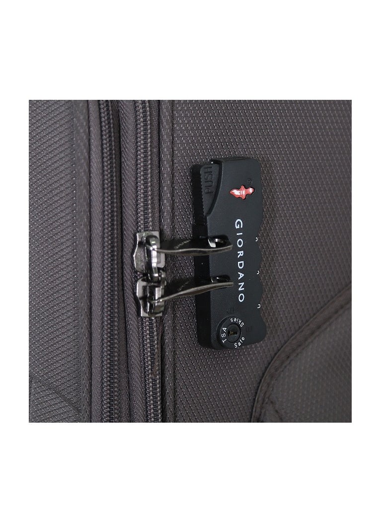GIORDANO Giordano Softside Luggage Trolley Bag 3 Pieces Set,Brown  - Image 5
