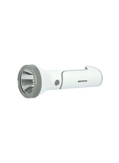 Krypton Knfl5158 Rechargeable Flashlight - High Lumen LED Flashlight, Different Modes With Lamp Work Light, Foldable, Handheld Light, Ideal For Camping, Emergency & Study Lamp, 2 Years Warranty