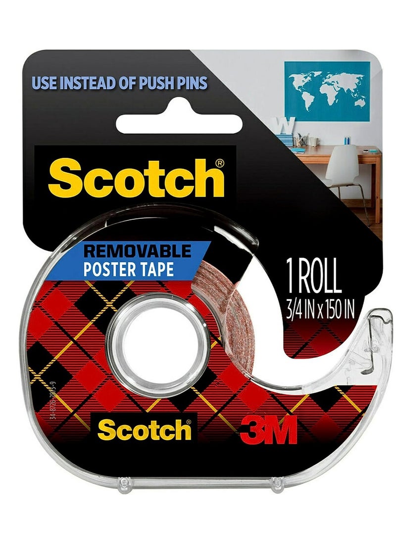 Scotch  1 Piece Scotch Removable Poster Tape 19mm X 3.8mm - Image 1
