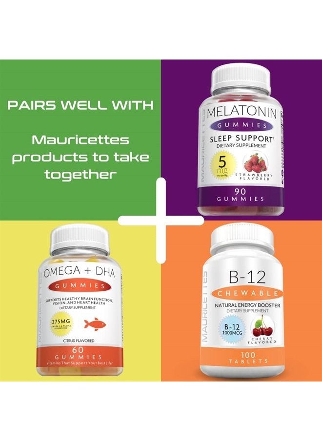 Mauricettes - Vitamin D3 K2 Chewables with Vitamin D 2000 iu and K2 MK7 - Cherry Flavored Sublingual Vitamin D K2 Tablets - K2 D3 Vitamin Supplement for Adults and Kids - Image 1