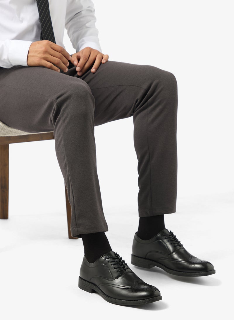 Robert Wood Brogue Details Formal Oxford Lace Ups