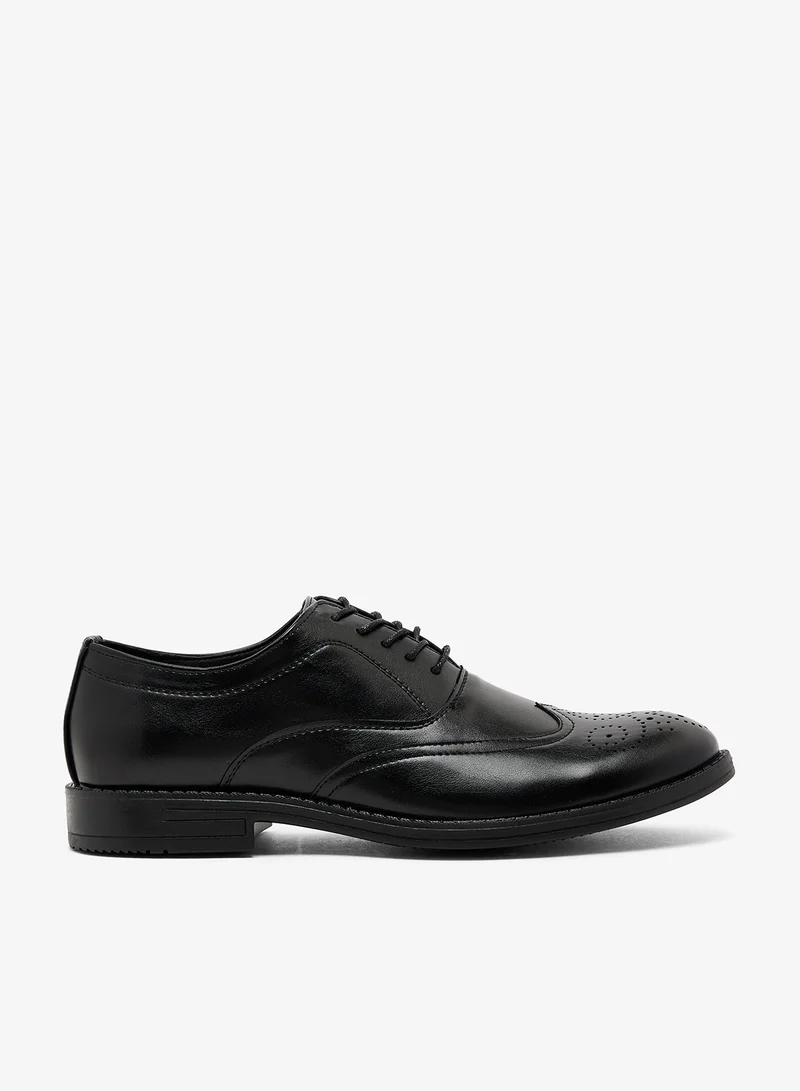 Robert Wood Brogue Details Formal Oxford Lace Ups