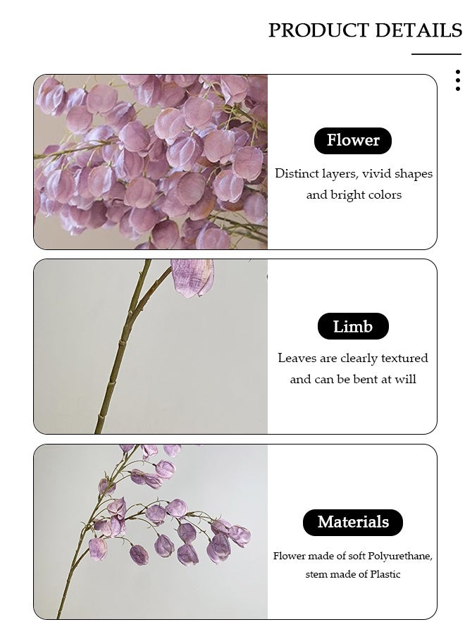 DUNISO 2 Pcs Artificial Flowers Lantern Fruit Artificial Flowers With Vase Living Room Wedding Office Decoration Wedding Fake Flower Set Fake Flowers For Decor - Image 5