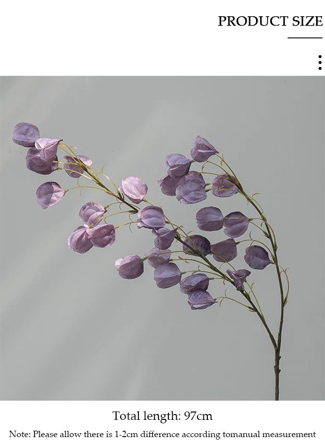 DUNISO 2 Pcs Artificial Flowers Lantern Fruit Artificial Flowers With Vase Living Room Wedding Office Decoration Wedding Fake Flower Set Fake Flowers For Decor - Image 2