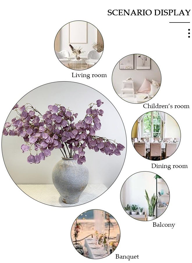 DUNISO 2 Pcs Artificial Flowers Lantern Fruit Artificial Flowers With Vase Living Room Wedding Office Decoration Wedding Fake Flower Set Fake Flowers For Decor - Image 3
